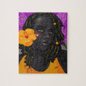 Puzzle Hibiscus jaune (Vertical)