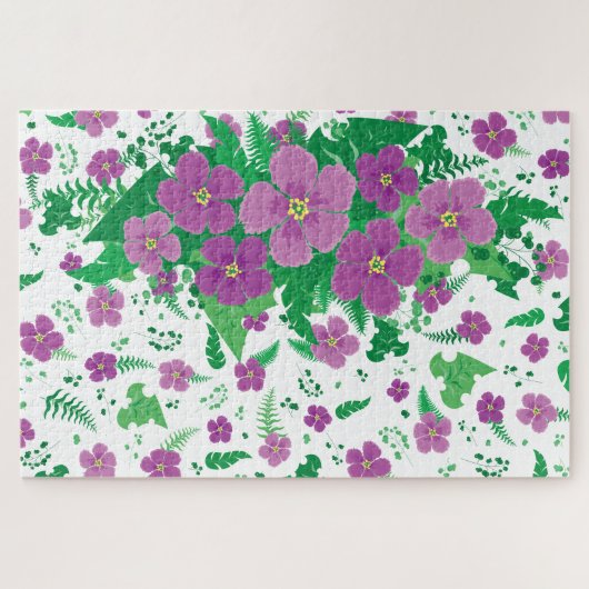 Puzzle Hibiscus pourpre (Horizontal)