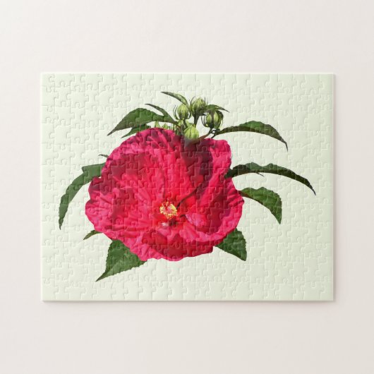 Puzzle Hibiscus rose foncé (Horizontal)