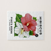 Puzzle Hibiscus Vintage Seed Packet (Horizontal)