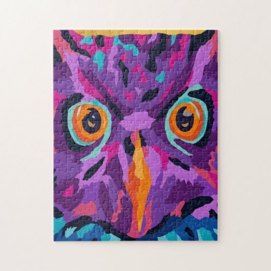 Puzzle Hibou abstrait (Vertical)