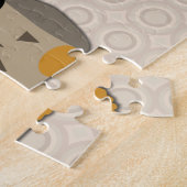 Puzzle Hibou avec Moustache et Casquette (Côté)