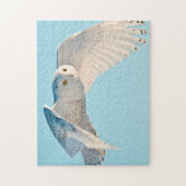 Puzzle Hibou blanc en vol (Vertical)