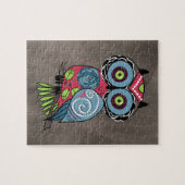 Puzzle Hibou d'art populaire - magnifique ! (Horizontal)