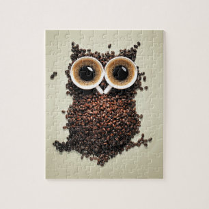 Puzzle Hibou de café