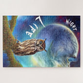 Puzzle hibou de la vie nocturne (Horizontal)