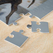 Puzzle hibou de Noël neige d'hiver (Côté)