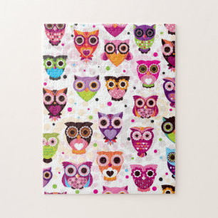 Puzzle Hibou fait sur commande magnifique