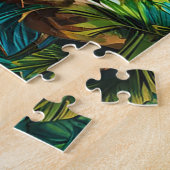 Puzzle Hibou grand gris coloré Oiseau (Côté)