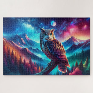 Puzzle Hibou, hiboux de montagne, hiboux de garde