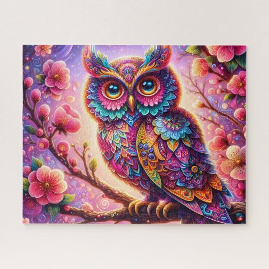 Puzzle Hibou Mandala (Horizontal)