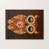 Puzzle Hibou mignon de sucre roux (Horizontal)