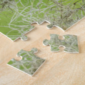 Puzzle Hibou rayé sur branche d'arbre (Côté)