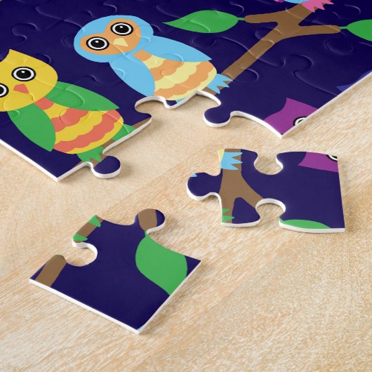 Puzzle Hiboux dans l'arbre (Côté)