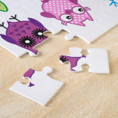 Puzzle Hiboux mignons colorés (Côté)