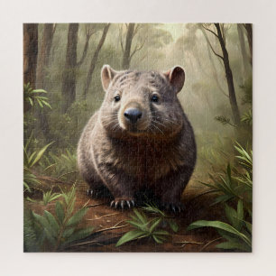 Puzzle "Hidden in the Bush : An Aussie Wombat in the Wild