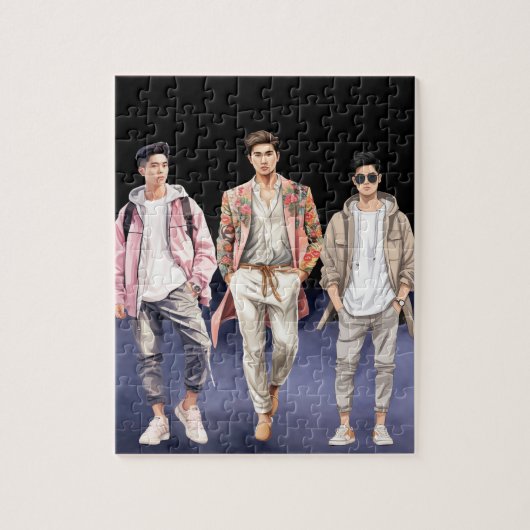 Puzzle High Fashion Ado Boys coréens (Vertical)
