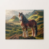 Puzzle Highlands d'Écosse cheval Clydesdale (Horizontal)