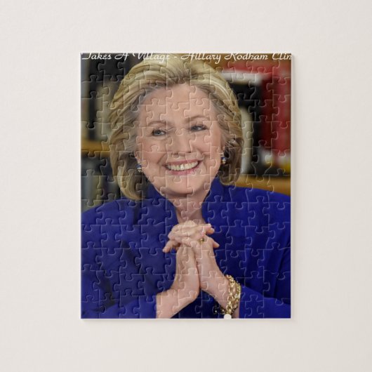 Puzzle Hillary Clinton Il Faut Un Cadeau De Village (Vertical)