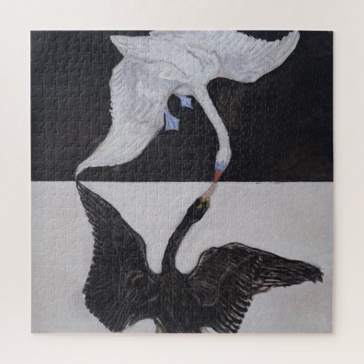 Puzzle Hilma Af Klint, Le Swan No.1, Art Abstrait (Vertical)
