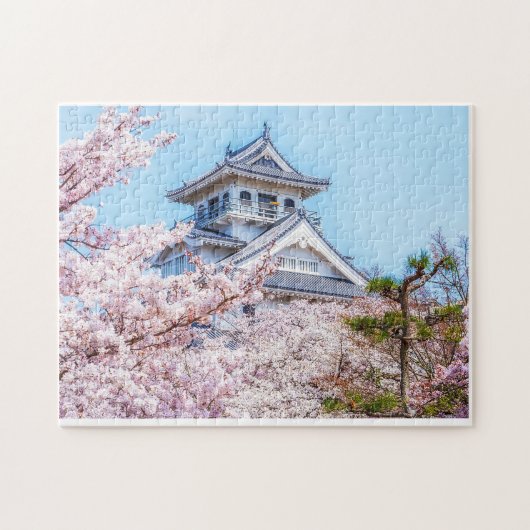 Puzzle Himeji Castle in Full Bloom (Horizontal)