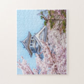 Puzzle Himeji Castle in Full Bloom (Vertical)