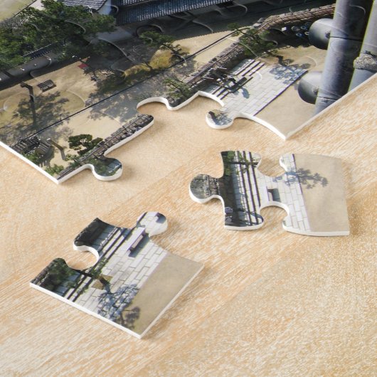 Puzzle Himeji, Japon (Vue du château haut) (Côté)