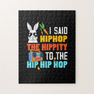 Puzzle Hip Hop Hippity Lapin de Pâques Drôle Garçons Fill
