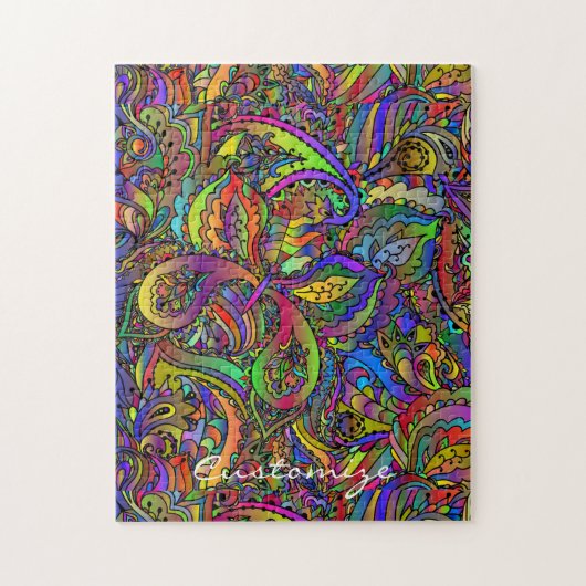 Puzzle Hippie Groovy Psychedelic Design Thunder_Cove (Vertical)