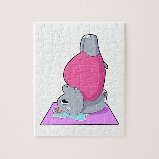 Puzzle Hippo au yoga Fitness (Vertical)
