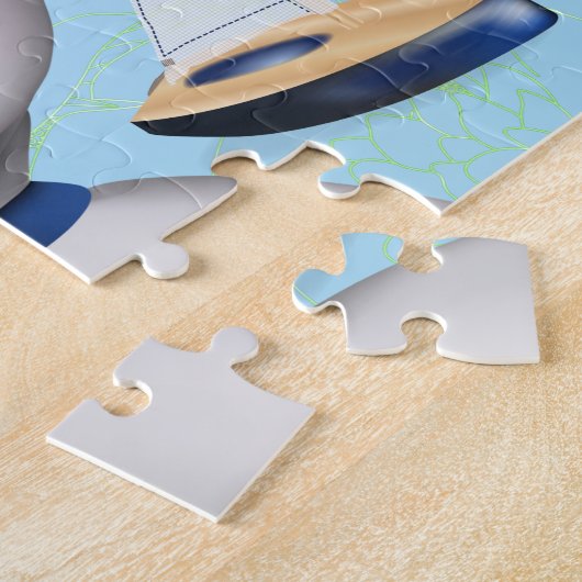 Puzzle Hippo Blue Fish Kids (Côté)