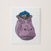 Puzzle Hippo en tant que policier (Vertical)
