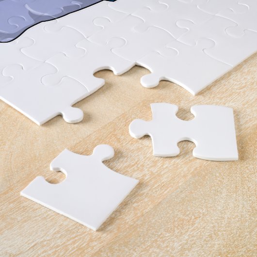 Puzzle Hippo en tant que policier avec casquette de polic (Côté)