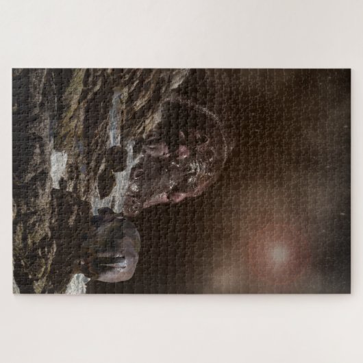 Puzzle Hippo géant trouve l'amour, (Horizontal)