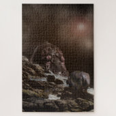 Puzzle Hippo géant trouve l'amour, (Vertical)