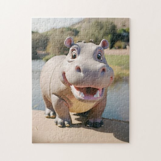 Puzzle Hippo | Hippopotame (Vertical)