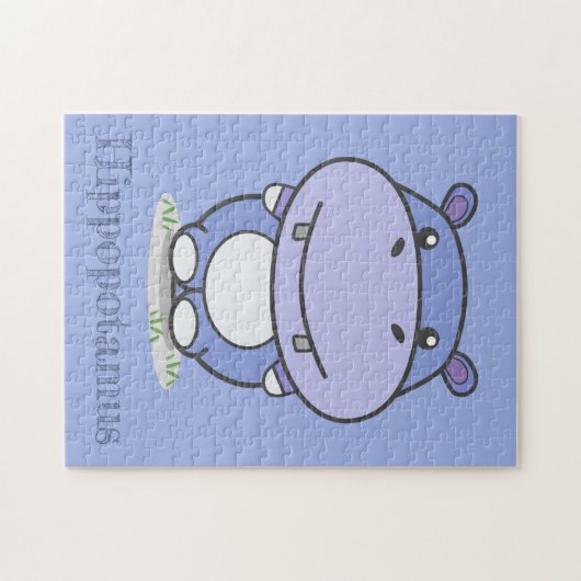 Puzzle Hippo mignon (Horizontal)
