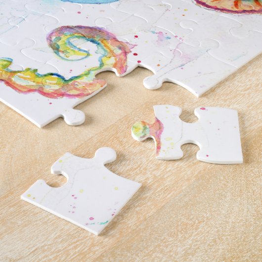 Puzzle Hippocampe arc-en-ciel 3 (Côté)