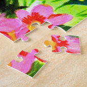 Puzzle hippopotame et oiseaux aux couleurs vives (Côté)