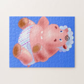Puzzle Hippopotame heureux de bébé (Horizontal)