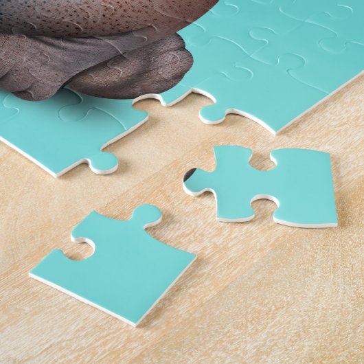 Puzzle Hippopotame mignon de bébé (Côté)