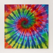 Puzzle Hippy Peace Retro 60s Tie Dye (Vertical)
