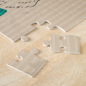 Puzzle Hipster Reindeer Elk avec des lunettes grungy Noël (Côté)