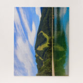 Puzzle Hirschenkogel en été - réflexions de l'eau (Vertical)