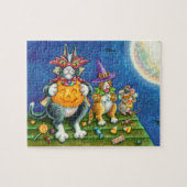 PUZZLE HISS N'FITZ CHATS, TRICK OU TRAITER FUNNY HALLOWEE (Horizontal)