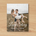 Puzzle histoire d'amour, calligraphie classique, photo ma<br><div class="desc">histoire d'amour,  script classique,  photo de mariage campagnard,  personnage</div>