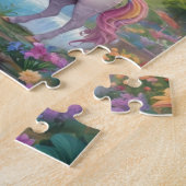 Puzzle Histoire de fée magique personnalisée Unicorne (Côté)
