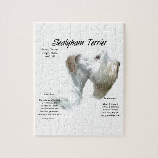 Puzzle Histoire de Sealyham Terrier (Vertical)