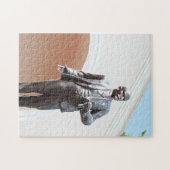 Puzzle Histoire du monument de l'époque soviétique de Lén (Horizontal)