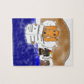 Puzzle Histoire pour endormir de teckel (Horizontal)